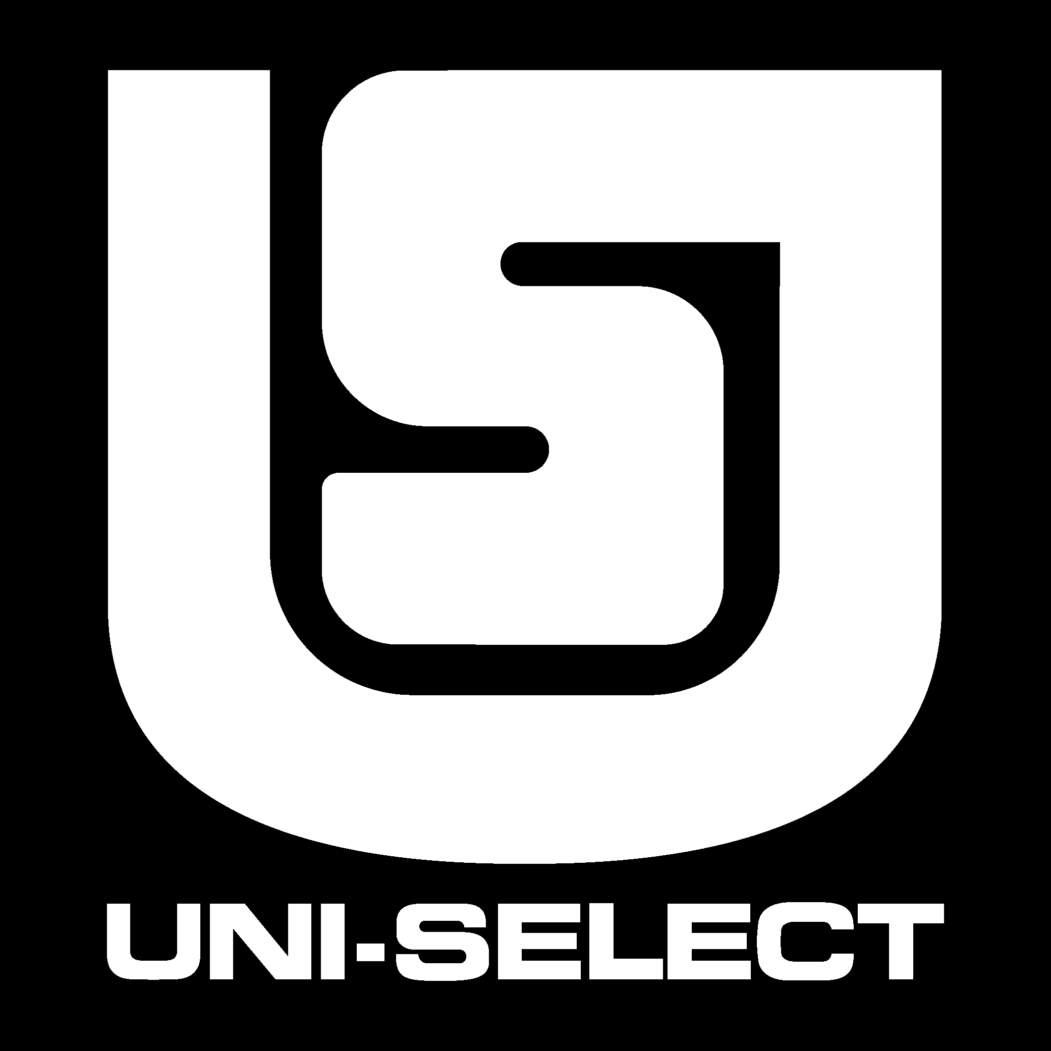 Uni Select White Logo Vector Logo